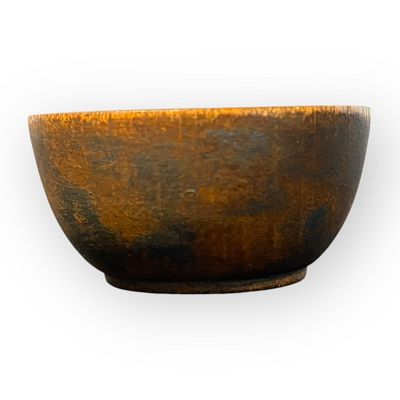 Rare Early Miniature Wood Bowl. A rare miniature early wood bowl. 2 1/8 inches wide x 1 1/8