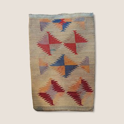 Plateau (Nez Perce) Native American Corn Husk Bag. Measuring a large 21 x 14 inches, with 