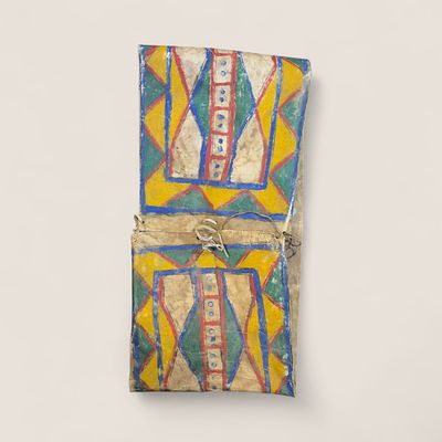 Plains Native American Parfleche Envelope. Circa 19th century, Plains. Measures approx 23.5 x 