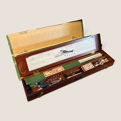 Vintage " Leroy Lettering Set ", Complete in Mahogany Case. Very nice vintage " Leroy Lettering 