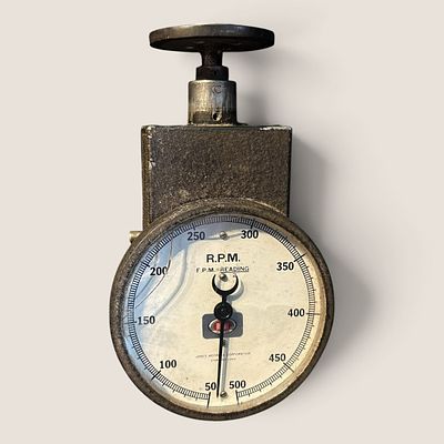 Vintage Jones-Motrola Single Range Hand Held Tachometer. A vintage "Jones-Motrola Single Range 