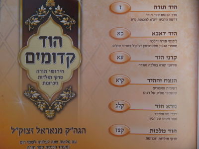 נאראל. הוד קדומים. . קובץ הוד קדומים, עם מלאות שנה לעלותו לשמי רום של הגה"ק מנאראל. חידושי תורה 