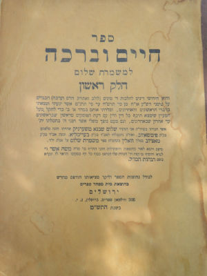 4 ספרים מדפוסי אמריקה. . לוט 4 ספרים מדפוסי אמריקה: 
1. ספר חיים וברכה למשמרת שלום, חידושי 