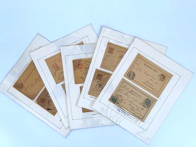לוט 10 דברי דואר (מעטפות) גלויות: 1- חותמת מסירה של Spindelmuhle ללא ציון שעה. 2- חותמת 2 