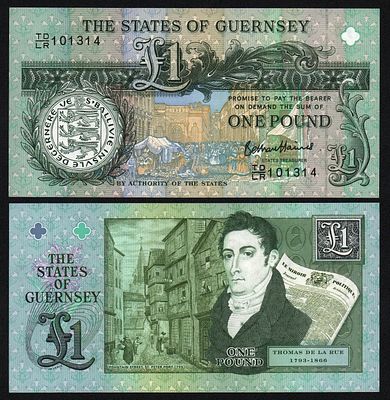 Гернси 1 фунт 2013 год UNC!. Бумага. За пределы Российской Федерации лоты не отправляем!