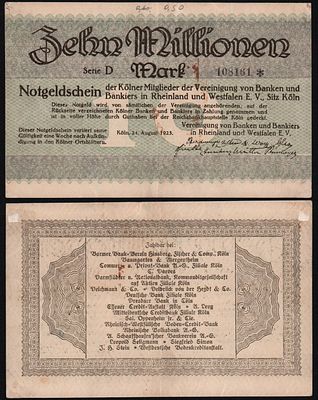 Германия 10000000 марок 1923 года. Из оборота!. Бумага. За пределы Российской Федерации лоты не 