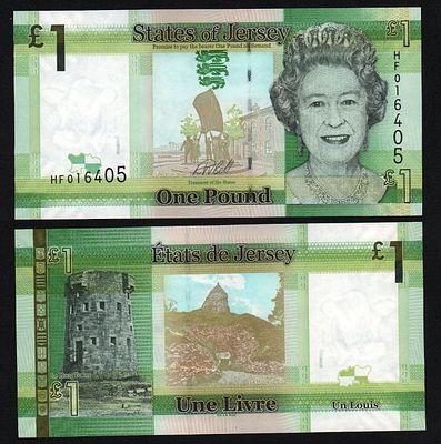 Джерси 1 фунт 2018 год UNC!. Бумага. За пределы Российской Федерации лоты не отправляем!