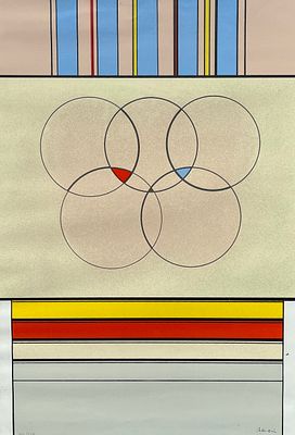 Carmelo Arden Quin - CARMELO ARDEN QUIN (Escuela uruguaya, 1913-2010)Grabado "Formas" Firmado 