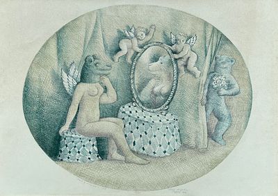 Luis Alberto Solari - LUIS ALBERTO SOLARI (Escuela uruguaya, 1918-1993)Grabado "Venus y el espejo" 