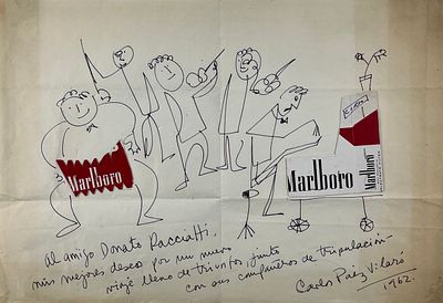 Carlos Páez Vilaró - CARLOS PÁEZ VILARÓ (Escuela uruguaya, 1923-2014)Collage y tinta sobre papel 