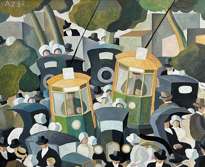 Alfredo Zorrilla de San Martín - ALFREDO ZORRILLA DE SAN MARTÍN (Escuela uruguaya, 1927-1990) Óleo 