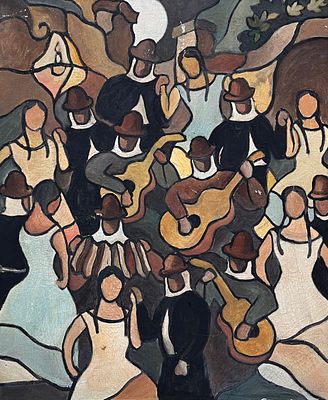 Alfredo Zorrilla de San Martín - ALFREDO ZORRILLA DE SAN MARTÍN (Escuela uruguaya, 1927-1990)Óleo 