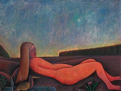 Juan Storm - JUAN STORM (Escuela uruguaya, 1927-1995)Óleo sobre tela "Desnudo" Firmado y fechado 