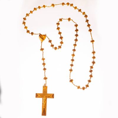 Rosario en oro 18 K - Rosario en oro 18 K amarillo. Peso 84,6 gr.