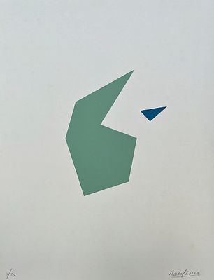 Ra&uacute;l Lozza - RA&Uacute;L LOZZA (Escuela argentina, 1911-2008)Serigraf&iacute;a "Geom&eacute;trico mad&iacute;" Firmado abajo a 