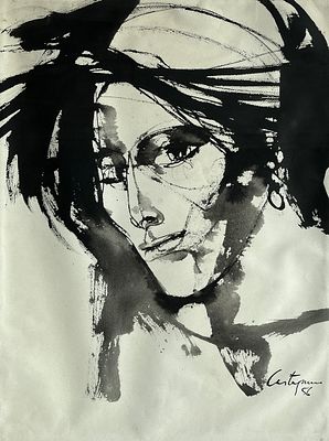 Juan Carlos Castagnino - JUAN CARLOS CASTAGNINO (Escuela argentina, 1908-1972) Tinta y acuarela 