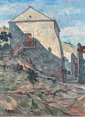 Juan Carlos Miraglia - JUAN CARLOS MIRAGLIA (Escuela argentina, 1900-1983)&Oacute;leo sobre tela pegada 