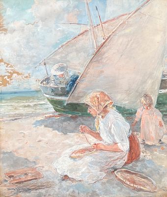 Arcadio Mas y Fondevila - ARCADIO MAS Y FONDEVILA (Escuela espa&ntilde;ola, 1852-1934) Acuarela sobre 