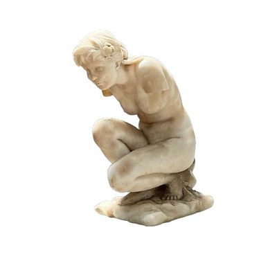 Escultura en m&aacute;rmol - Escultura en m&aacute;rmol tallado"Dama" 43 x 30 x 19 cmPresenta peque&ntilde;as aver&iacute;as