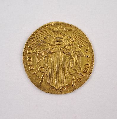 Vaticano 1744 zecchino de oro - Moneda de los Estados Pontificios, Vaticano, en oro 998 &eacute;poca 