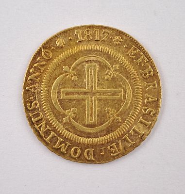 Brasil Colonial 1817 4000 reis de oro - Moneda brasile&ntilde;a &eacute;poca colonial portuguesa en oro 917 