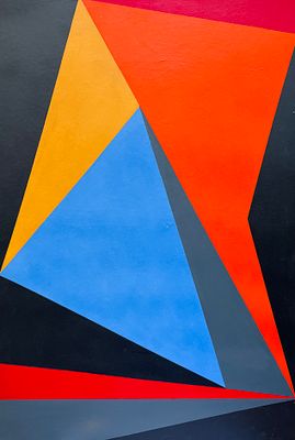MAR&Iacute;A CRISTINA NIETO - MAR&Iacute;A CRISTINA NIETO (Escuela uruguaya, 1946) Acr&iacute;lico sobre fibra "Formas 