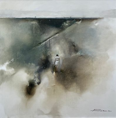IGNACIO ITURRIA - IGNACIO ITURRIA (Escuela uruguaya, 1949-) &Oacute;leo sobre tela "Retorno" Firmado y 
