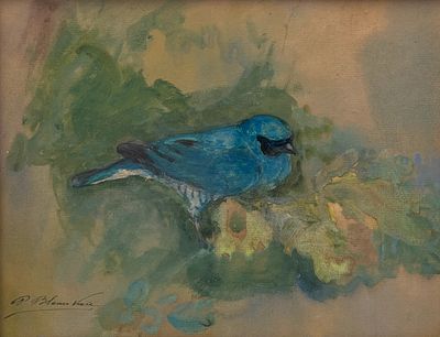 PEDRO BLANES VIALE - PEDRO BLANES VIALE (Escuela uruguaya, 1878-1926) Acuarela sobre cartulina 